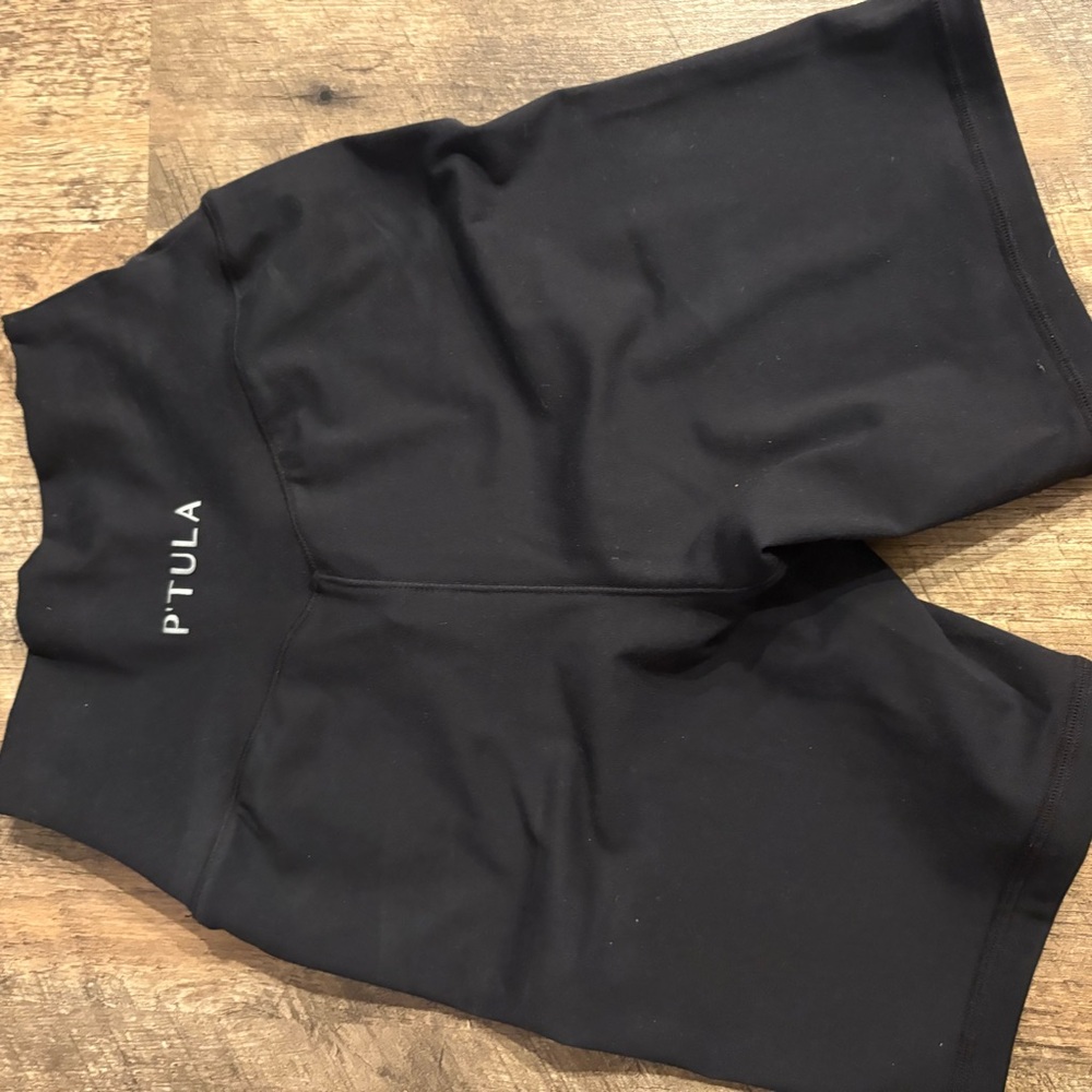 PTULA Black High-Waisted Shorts